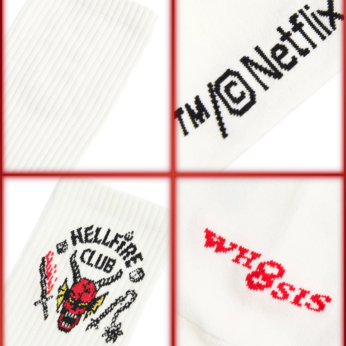 WHOOSIS x STRANGER THINGS | HELLFIRE CREW SOCKS