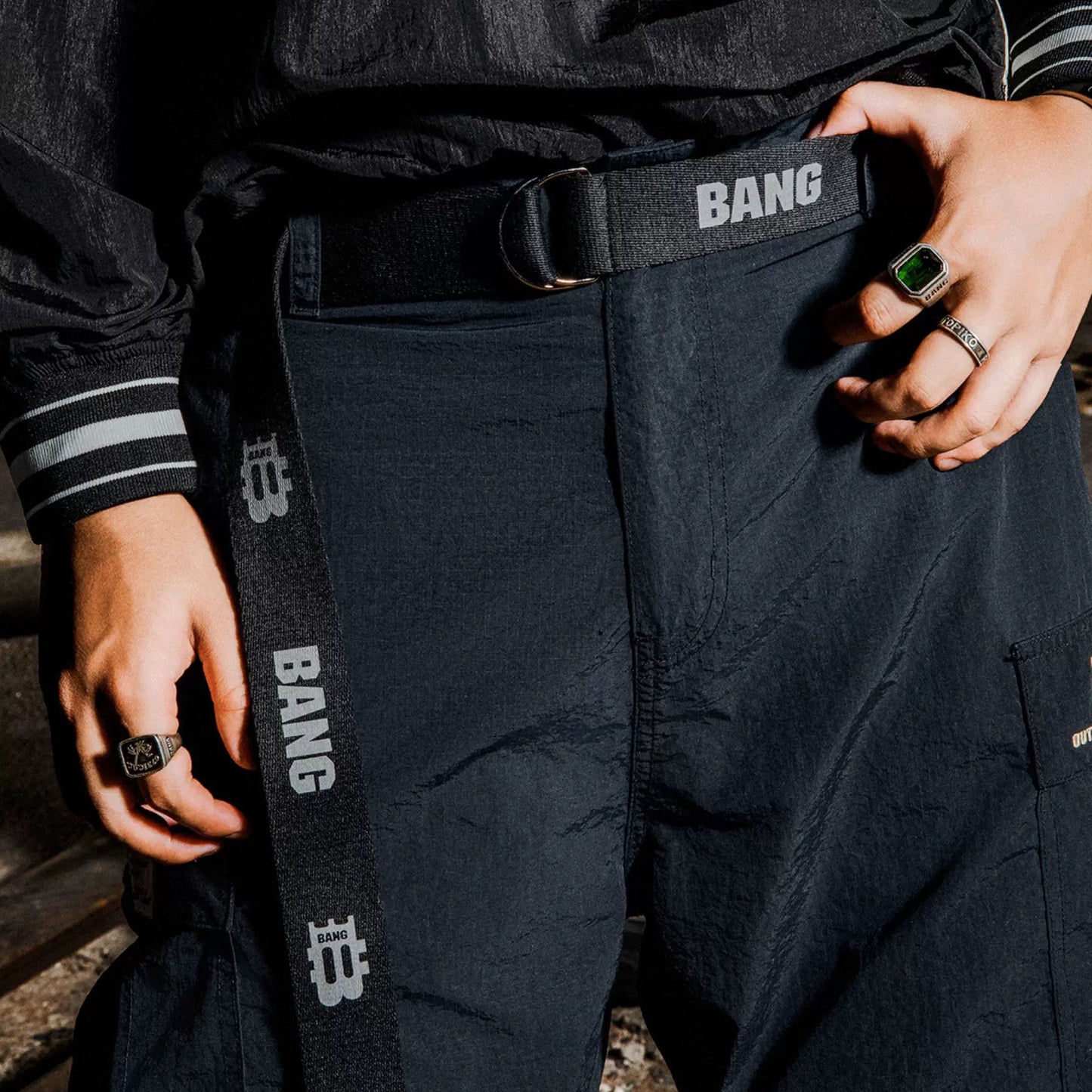 BANG | CURRENCY LOGO CANVAS BELT