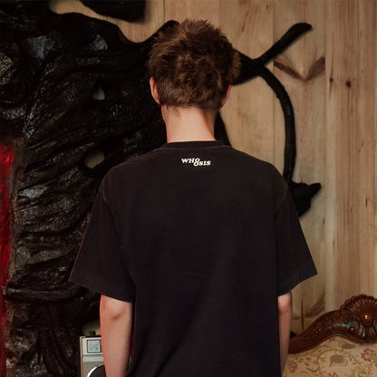 WHOOSIS x STRANGER THINGS | ELEVEN 011 WASHED GRAPHIC TEE
