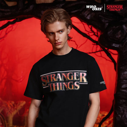WHOOSIS x STRANGER THINGS | PHANTOM EMBROIDERED SHORT-SLEEVE TEE