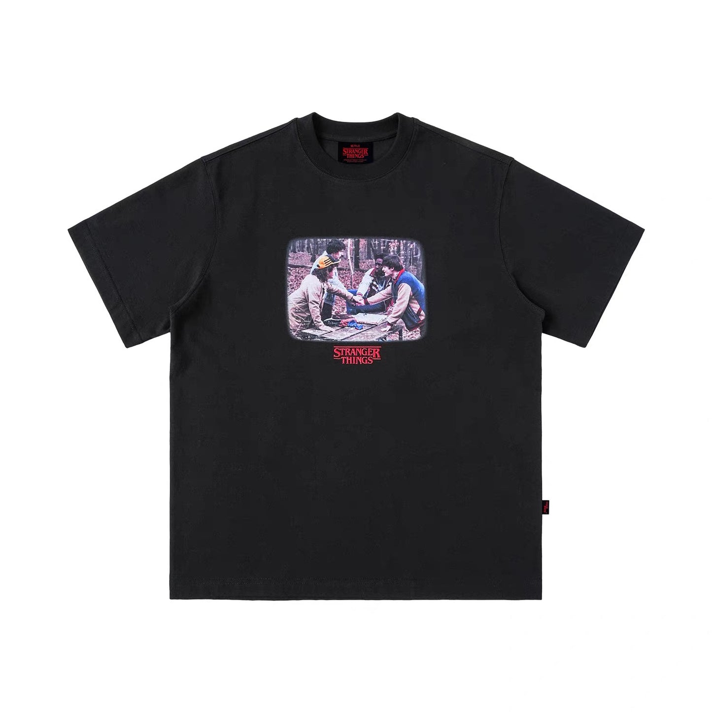 WHOOSIS x STRANGER THINGS | ONE LAST ADVENTURE GRAPHIC EMBROIDERED SHORT-SLEEVE TEE