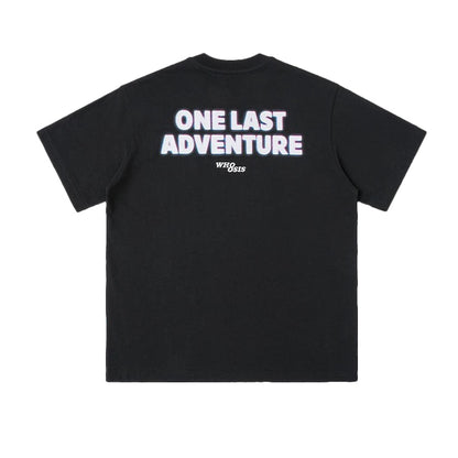 WHOOSIS x STRANGER THINGS | ONE LAST ADVENTURE GRAPHIC EMBROIDERED SHORT-SLEEVE TEE