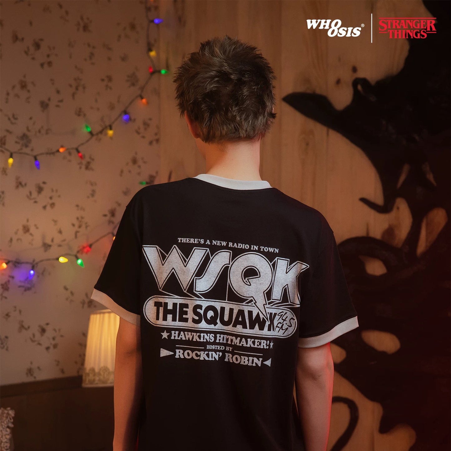 WHOOSIS x STRANGER THINGS | WSQK RADIO TRUCK SHORT-SLEEVE TEE