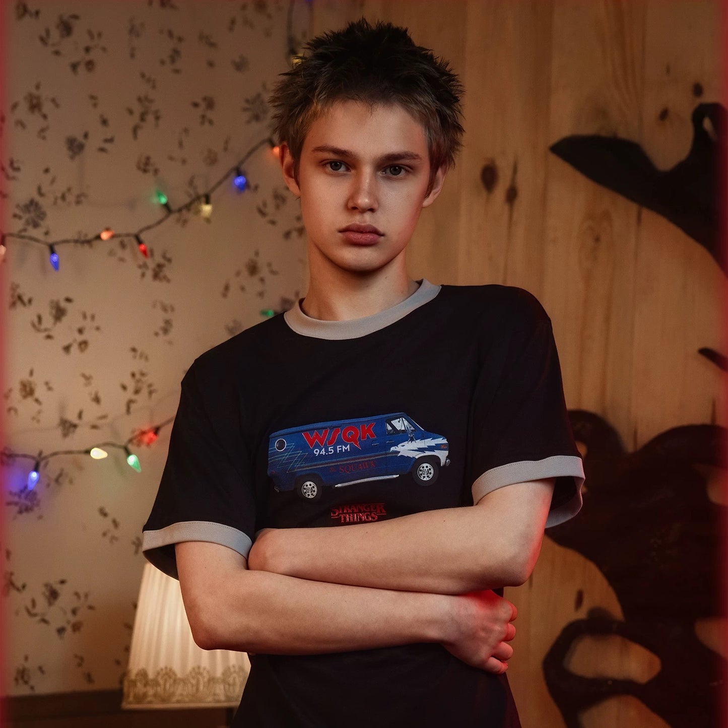 WHOOSIS x STRANGER THINGS | WSQK RADIO TRUCK SHORT-SLEEVE TEE
