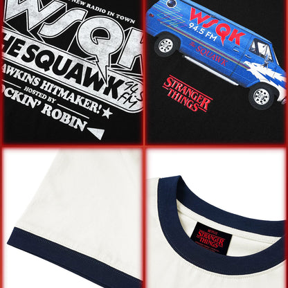 WHOOSIS x STRANGER THINGS | WSQK RADIO TRUCK SHORT-SLEEVE TEE
