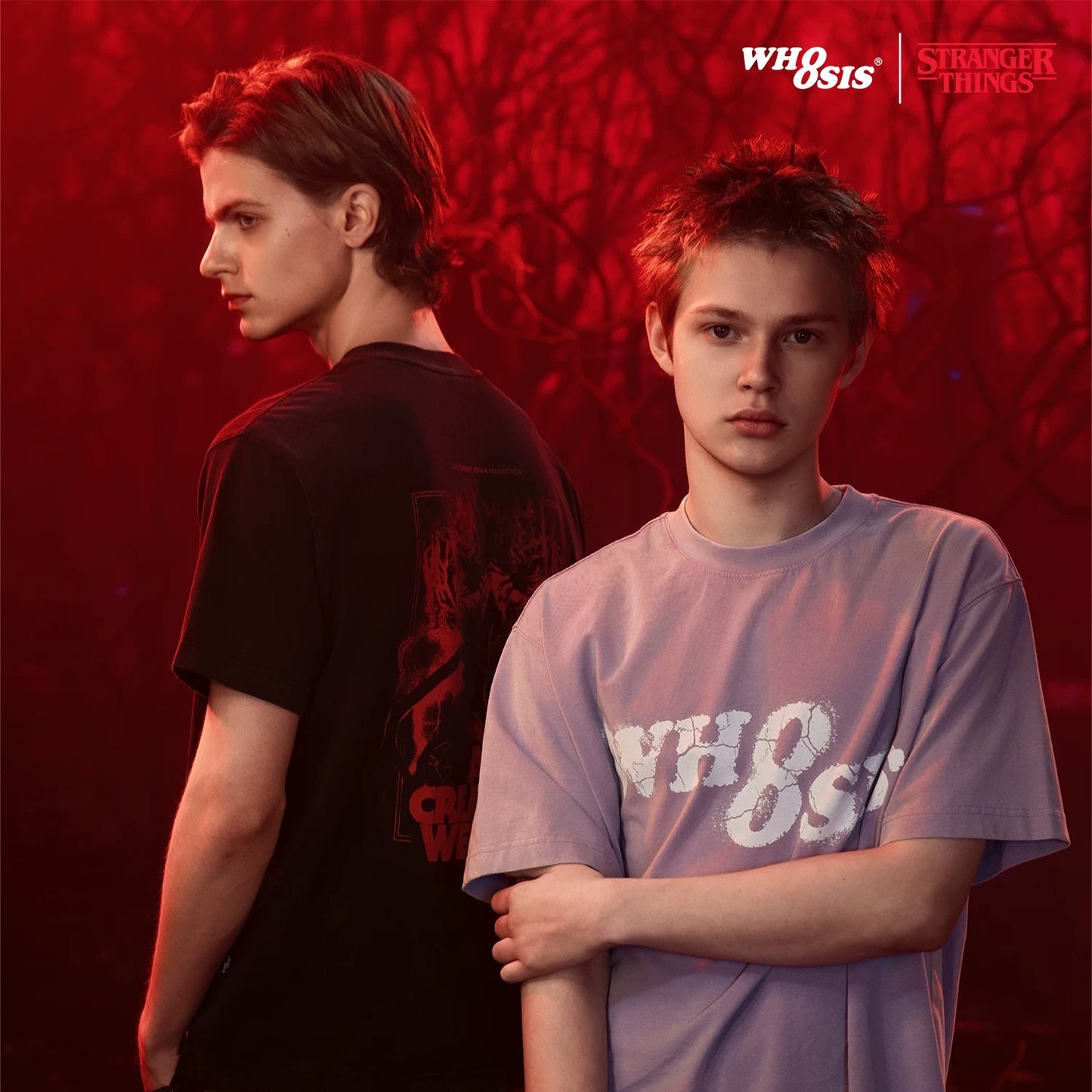 WHOOSIS x STRANGER THINGS | VECNA VINTAGE WASH SHORT-SLEEVE TEE