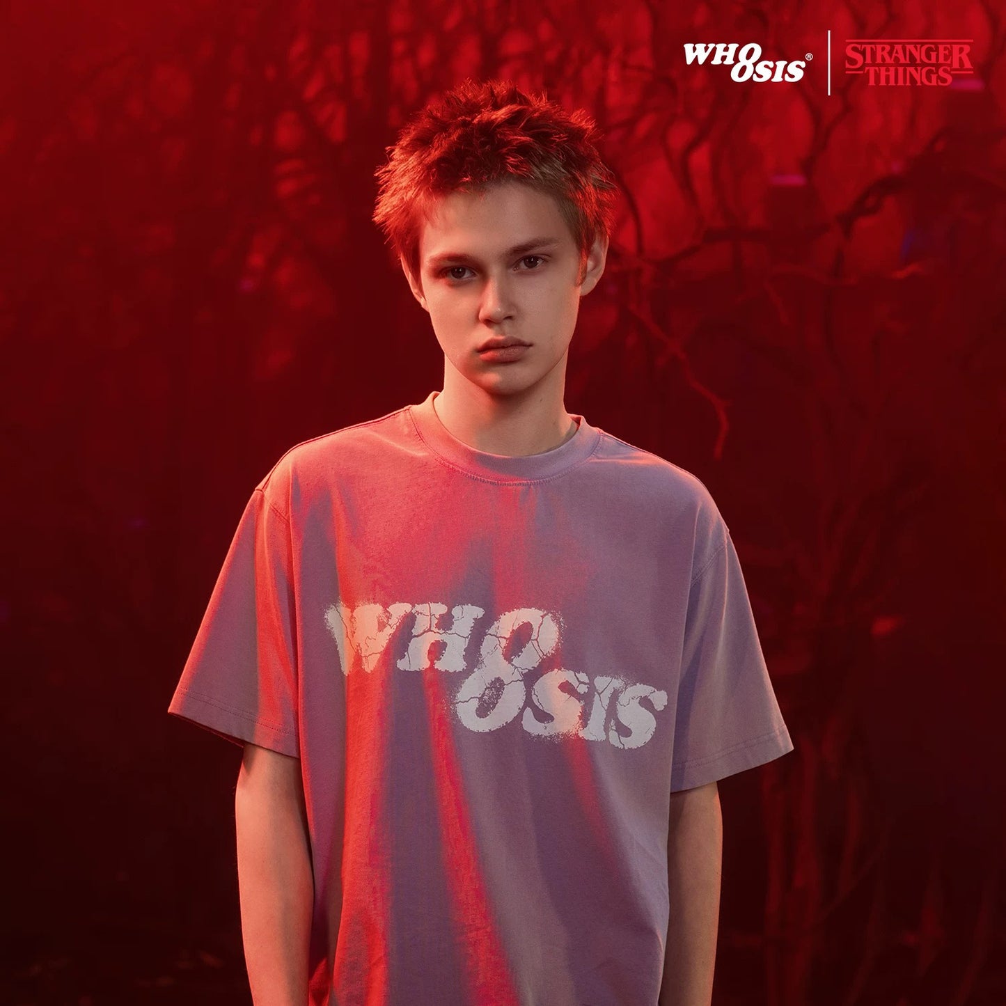 WHOOSIS x STRANGER THINGS | VECNA VINTAGE WASH SHORT-SLEEVE TEE