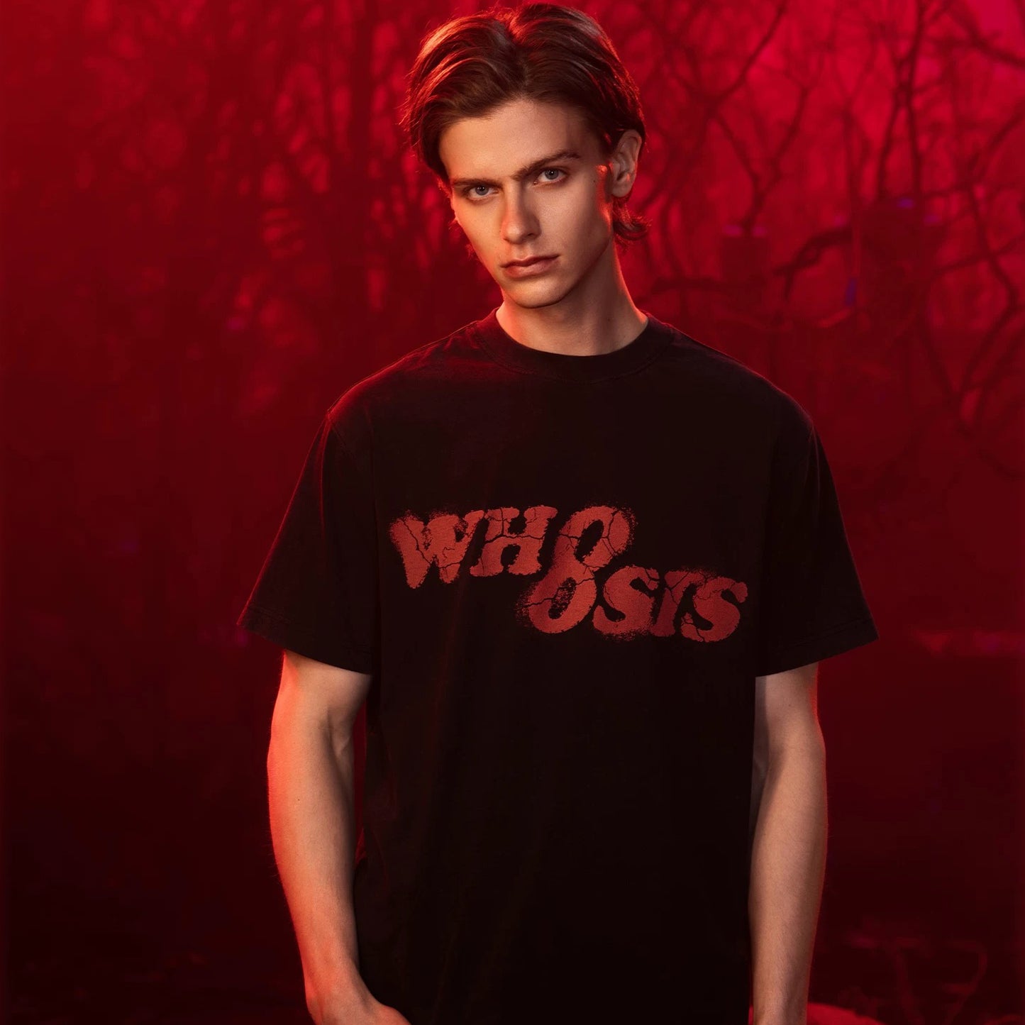 WHOOSIS x STRANGER THINGS | VECNA VINTAGE WASH SHORT-SLEEVE TEE