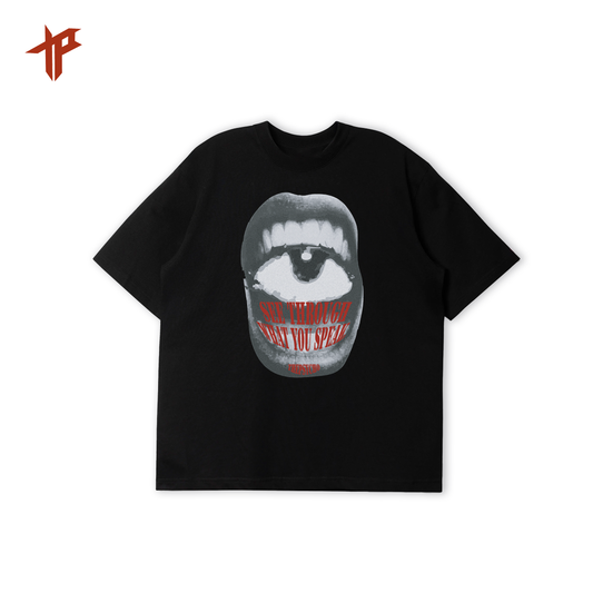 [PRE ORDER] THEPSYCHO SPEAKING EYE TEE - BLACK