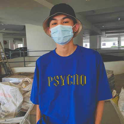 THEPSYCHO HUGE LOGO TEE - BLUE