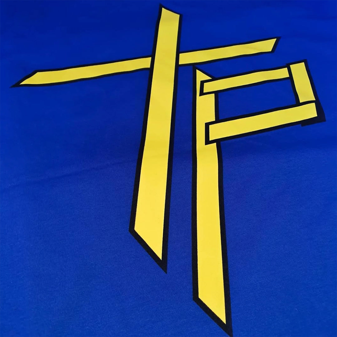 THEPSYCHO HUGE LOGO TEE - BLUE