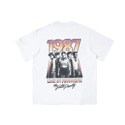 WHOOSIS x STRANGER THINGS | PHANTOM EMBROIDERED SHORT-SLEEVE TEE