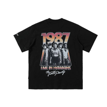 WHOOSIS x STRANGER THINGS | PHANTOM EMBROIDERED SHORT-SLEEVE TEE