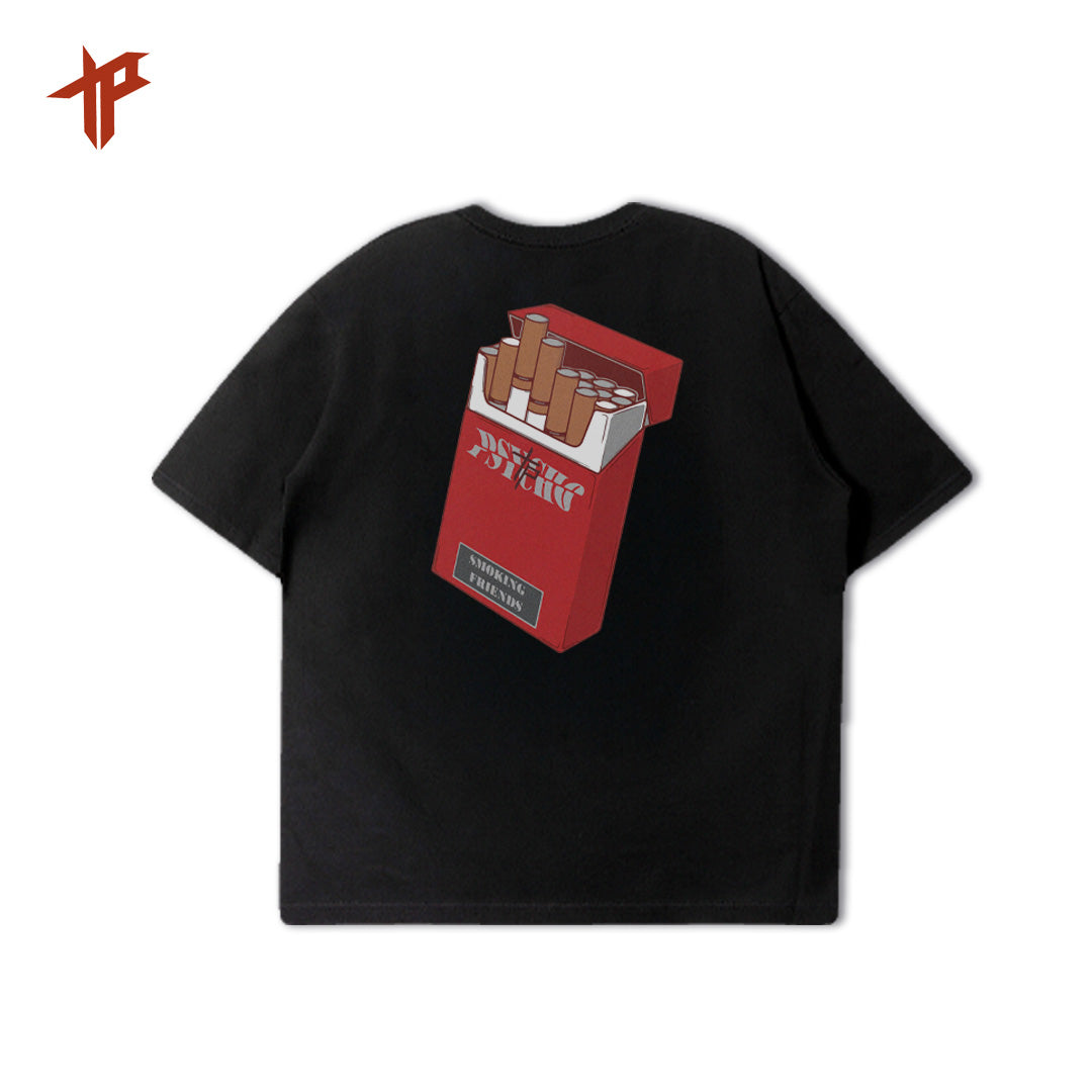THEPSYCHO SMOKING FRIENDS TEE - BLACK